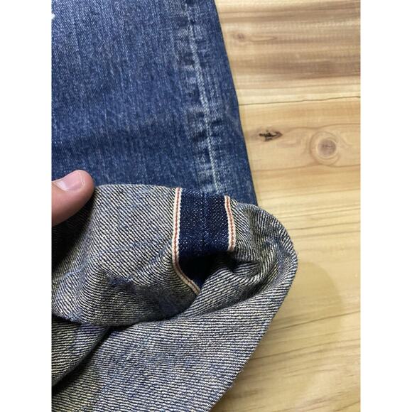 Cult Of Individuality Jeans Hagen Relaxed Sz 34x34 Japanese Selvedge Denim Blue - Picture 7 of 9